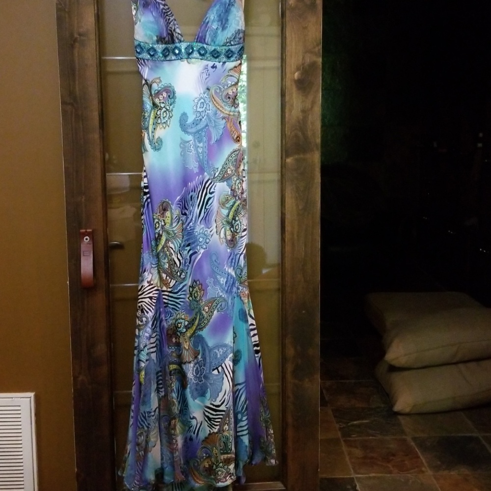Silk gown